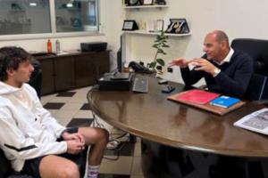 San Marino. Kimi Antonelli in visita al CONS