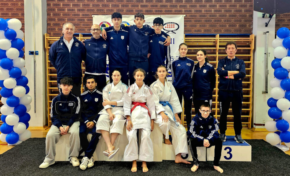 San Marino – Sette medaglie e decimo posto a squadre per il karate sammarinese in Croazia