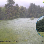 Neve sul Carpegna a metà maggio. Da domani, torna il sole sulla Romagna
