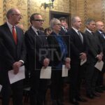 A Palazzo Valloni il giuramento dei giudici della Corte per il Trust, alla presenza della Reggenza