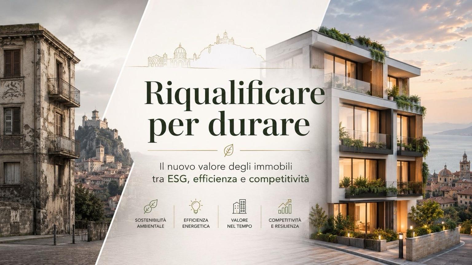 DOVE VA L’IMMOBILIARE. Riqualificare per durare: il nuovo valore degli immobili