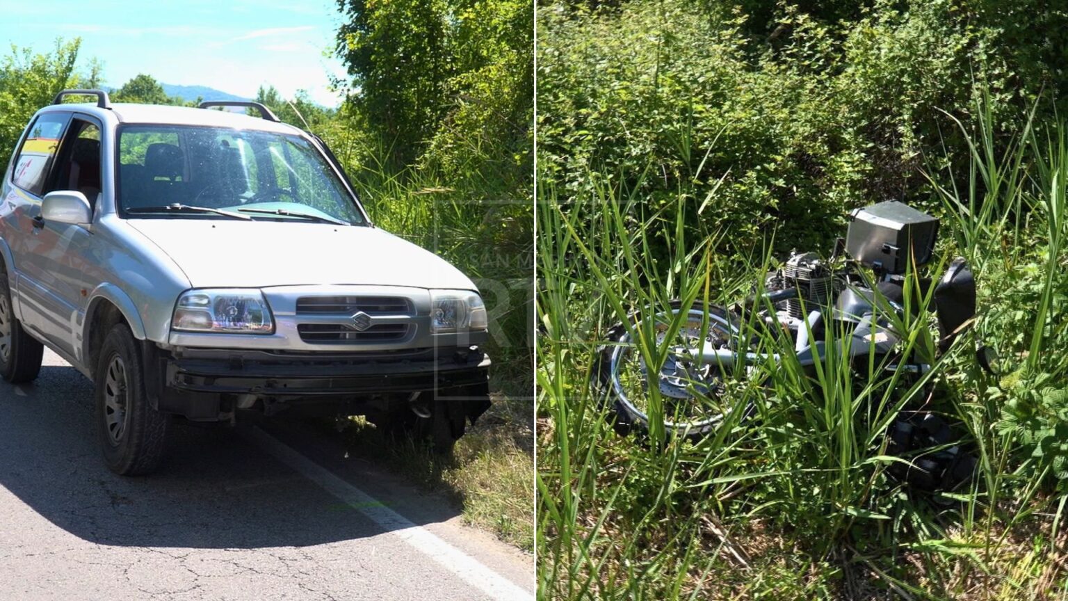 Auto contro moto lungo strada del Marano: due feriti gravi