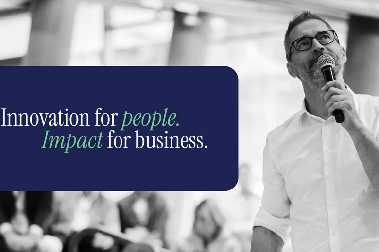 Rebranding di Extera: Innovation for people. Impact for business