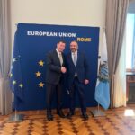 Accordo di Associazione San Marino-UE: a Roma il Segretario di Stato per gli Affari Esteri Luca Beccari incontra i Rappresentanti Permanenti dei 27 Stati membri dell’Unione Europea