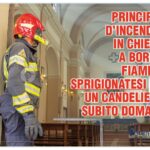 Pricnipio d’incendio alla Chiesa di Sant’Antimo in centro a Borgo