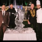 Ice carving, sculture di ghiaccio  protagoniste alla Villa Des Vergers