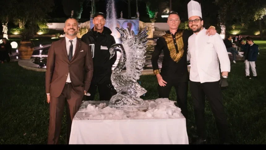 Ice carving, sculture di ghiaccio  protagoniste alla Villa Des Vergers