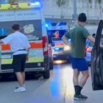 Ciclisti cadono nel sottopasso di via Iolanda Capelli