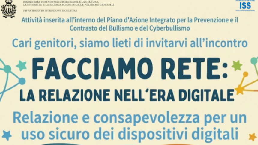 San Marino. “Facciamo Rete”: al via negli Asili Nido il ciclo di incontri sull’educazione alla cittadinanza digitale