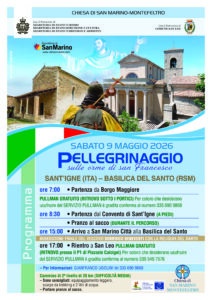 San Marino. SdS Turismo: pellegrinaggio sulle orme di San Francesco