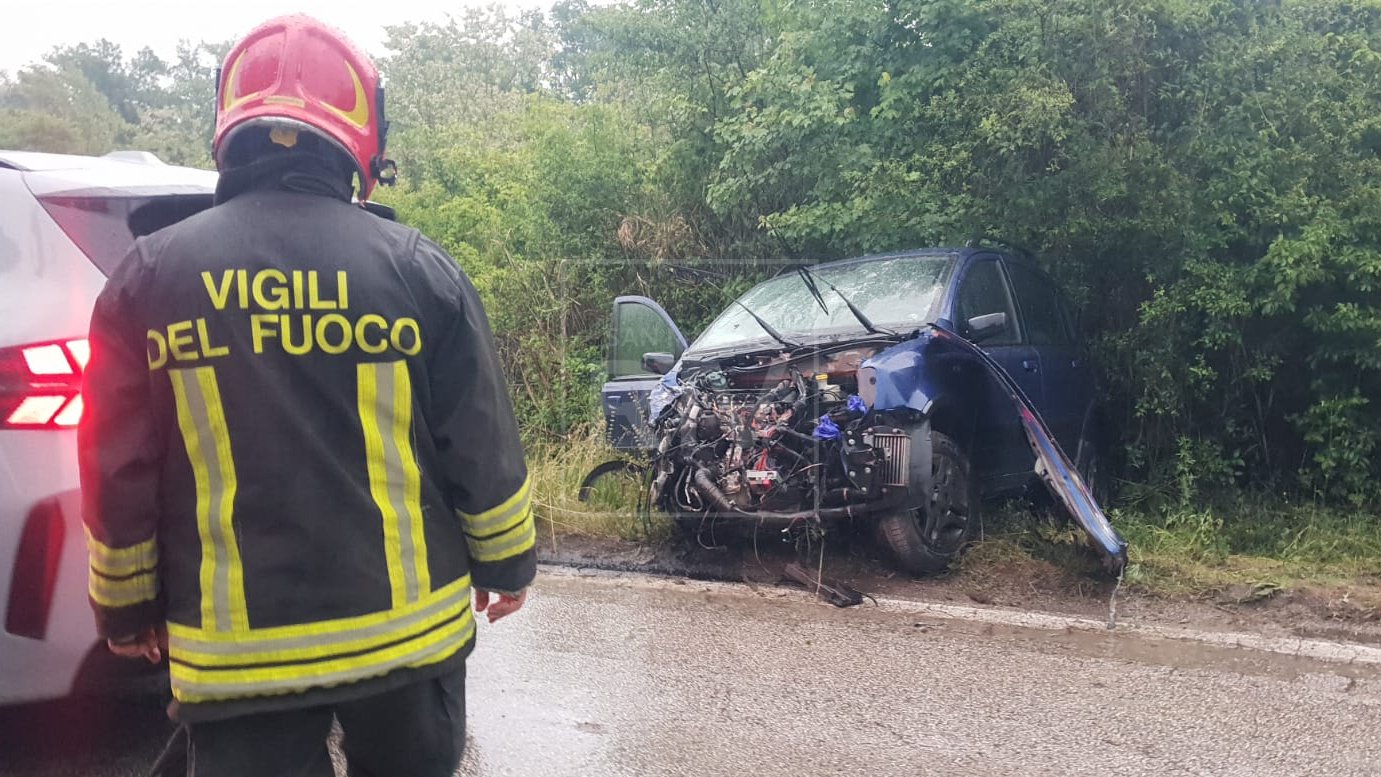 Scontro fra auto e furgone sammarinesi a Vallecchio: intervenuto l’elisoccorso