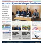 San Marino. La prima pagina de La RepubblicaSM