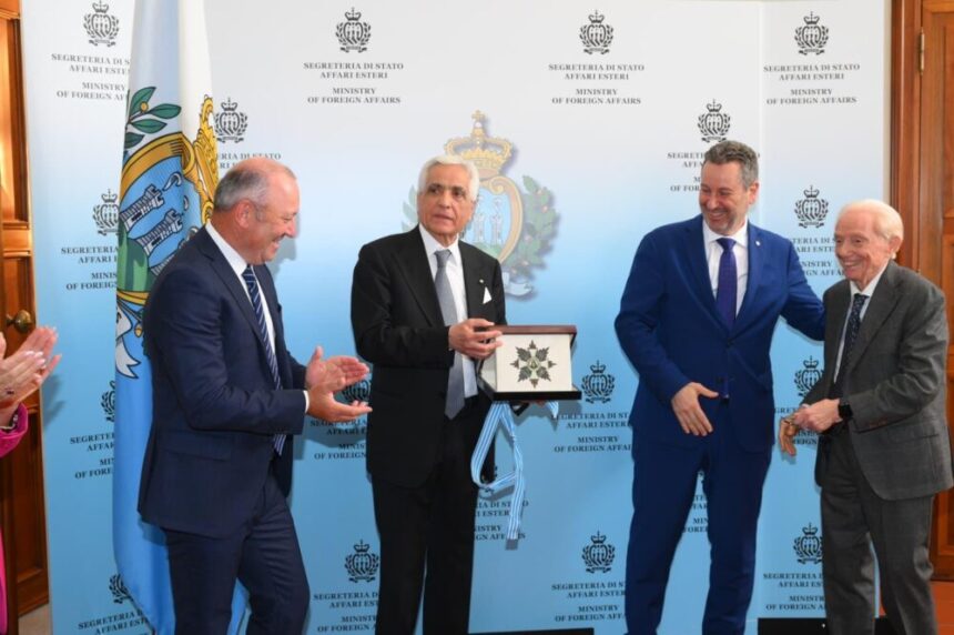 San Marino – Conferito il grado di Commendatore dell’Ordine Equestre di Sant’Agata a Nicola Barone