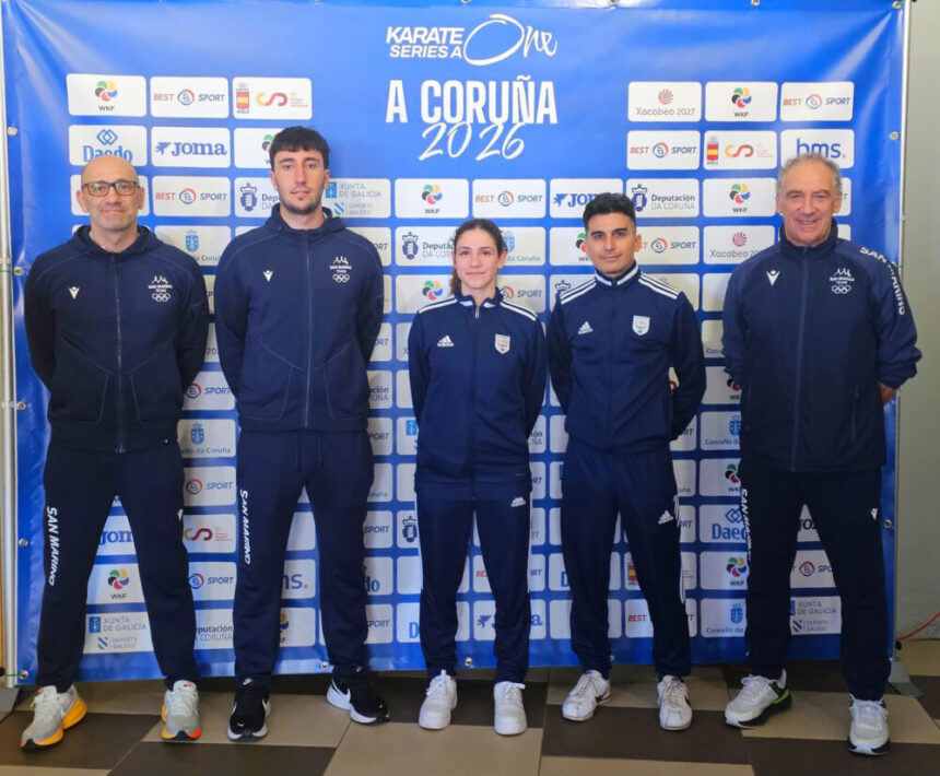 Gli atleti sammarinesi in gara alla Coppa del Mondo Serie A di karate a La Coruña