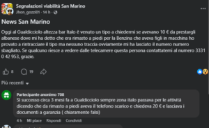 Cronaca. San Marino, albanese finge un problema per spillare soldi: allerta piccole truffe a Gualdicciolo