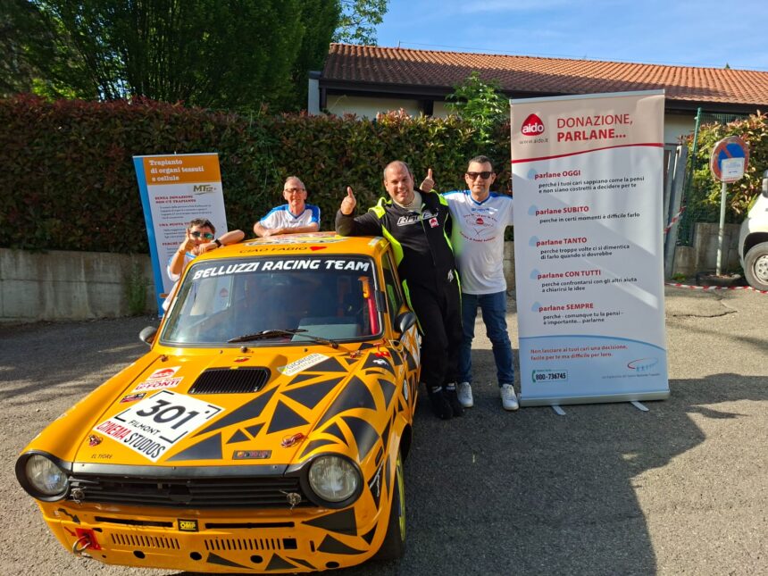 Rally, San Marino. Michele Belluzzi e AIDO: vittoria e messaggio di vita nella prima della Coppa Romagna Slalom