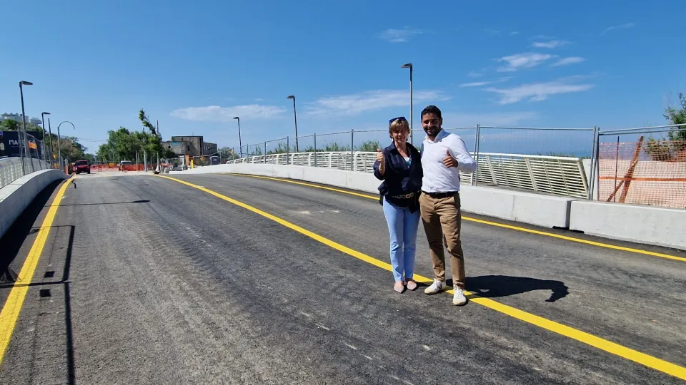 Riapre al transito il  ponte sul torrente Marano in viale D’Annunzio a Riccione