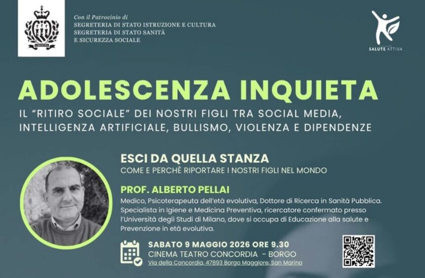 ADART: al via il ciclo di incontri “Adolescenza inquieta” a San Marino