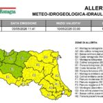 La Protezione civile ha diramato allerta meteo gialla per il 10 maggio