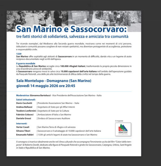 San Marino e Sassocorvaro: tre storie che interrogano il presente