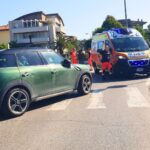 Donne investita sulle striscie in Via Rosmini