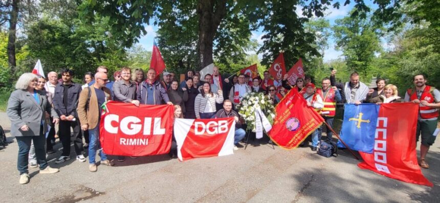 81° anniversario della vittoria contro il nazismo: una delegazione CGIL Rimini e CSdL San Marino a Darmstadt e al memoriale delle vittime del nazismo