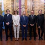 I Pooh in udienza dai Capitani Reggenti per il francobollo e la moneta celebrativa dei 60 anni