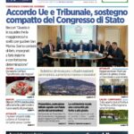 San Marino. La prima pagina de La RepubblicaSM