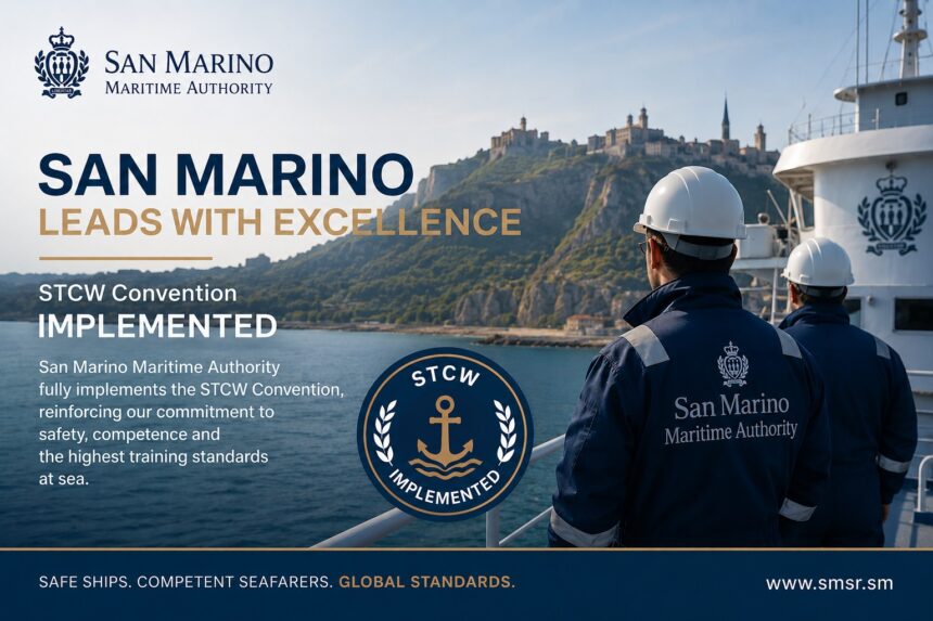 San Marino ottiene il riconoscimento IMO per la piena attuazione della Convenzione STCW. Soddisfazione per San Marino Ship Register