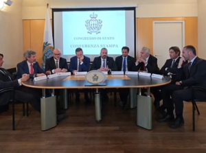 VIDEO – San Marino, la conferenza stampa del Congresso di Stato
