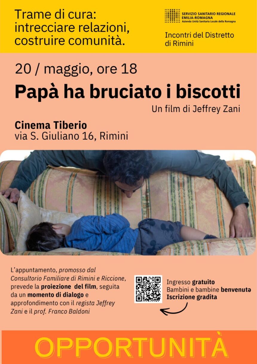 San Marino-Rimini – “Papà ha bruciato i biscotti”, docufilm di Jeffrey Zani