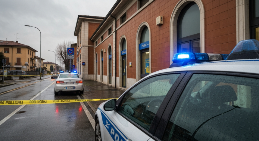Assalto lampo all’ufficio postale di Viserba: caccia al rapinatore armato di pistola
