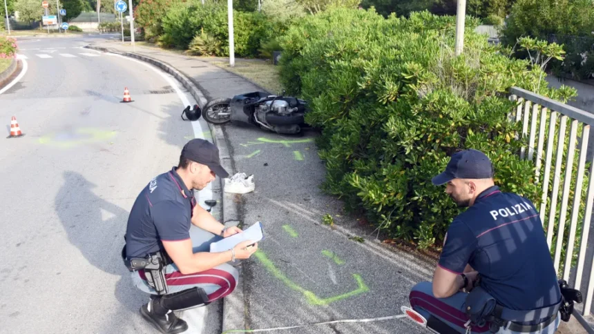 Incidente all’alba a Riccione. Ferito trasportato al Bufalini di  Cesena