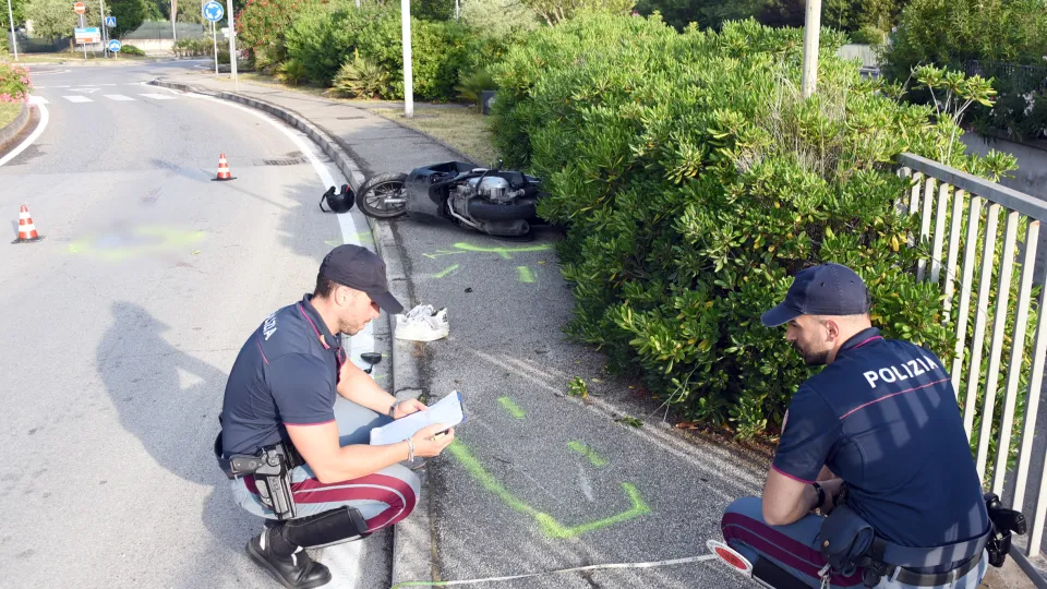 Incidente all’alba a Riccione. Ferito trasportato al Bufalini di  Cesena