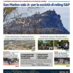 San Marino. La prima pagina de La RepubblicaSM