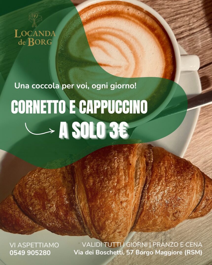 Colazione a 3 euro con vista sulla Riviera: il buongiorno della Locanda de Borg