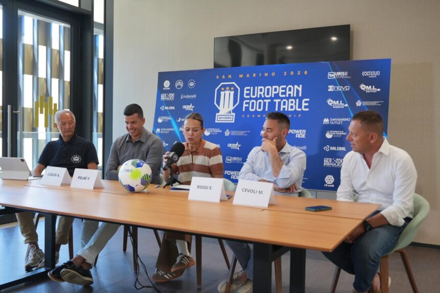 San Marino, Comunità Europea dello Sport 2026, ospita il primo European Foot Table Championship