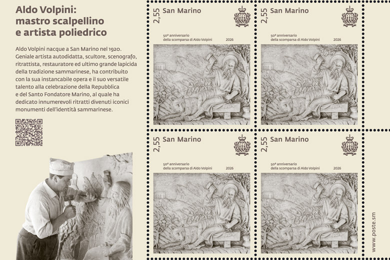 Emissioni filateliche di Poste San Marino: SUMS, Volpini e Archistars