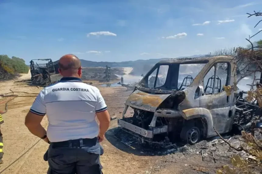 Bimbo di 11 anni morto nell’incendio della roulotte, al via il processo al padre