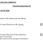 Coreper, già saltato il punto sull’Accordo UE con San Marino che era previsto per oggi