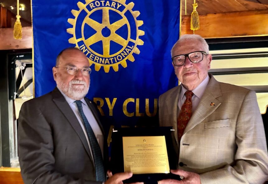 San Marino. Il Premio Rotary alla professionalità 2026 conferito al Prof. Rosolino Martelli