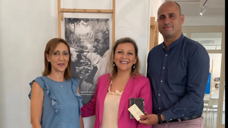 Un taccuino di Vittorio Belli per il centro culturale grazie a una discendente