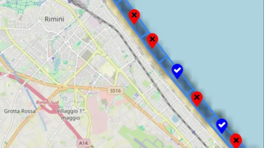 Dopo le piogge del mattino divieto di balneazione in alcuni tratti della costa