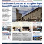 San Marino. La prima pagina de La RepubblicaSM