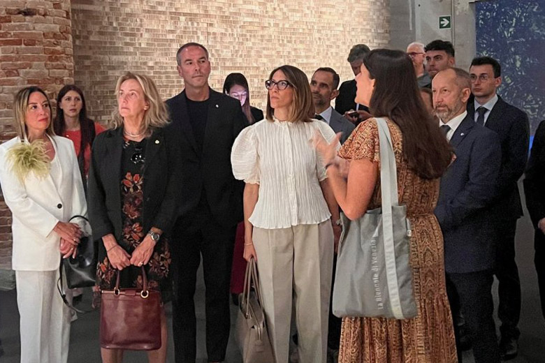 I Capitani Reggenti Mina e Selva in visita ufficiale alla 61esima Biennale di Venezia