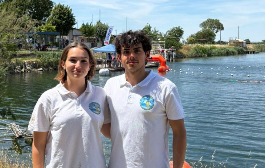 San Marino. Elena Laglia e Federico Fabbri esordiscono nella Coppa Italia di fondo di nuoto pinnato