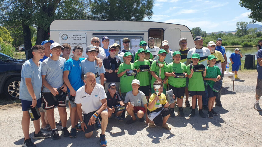 San Marino. Al via il Campionato Regionale Juniores di pesca, Pondini Ceccoli e Clementi sul podio