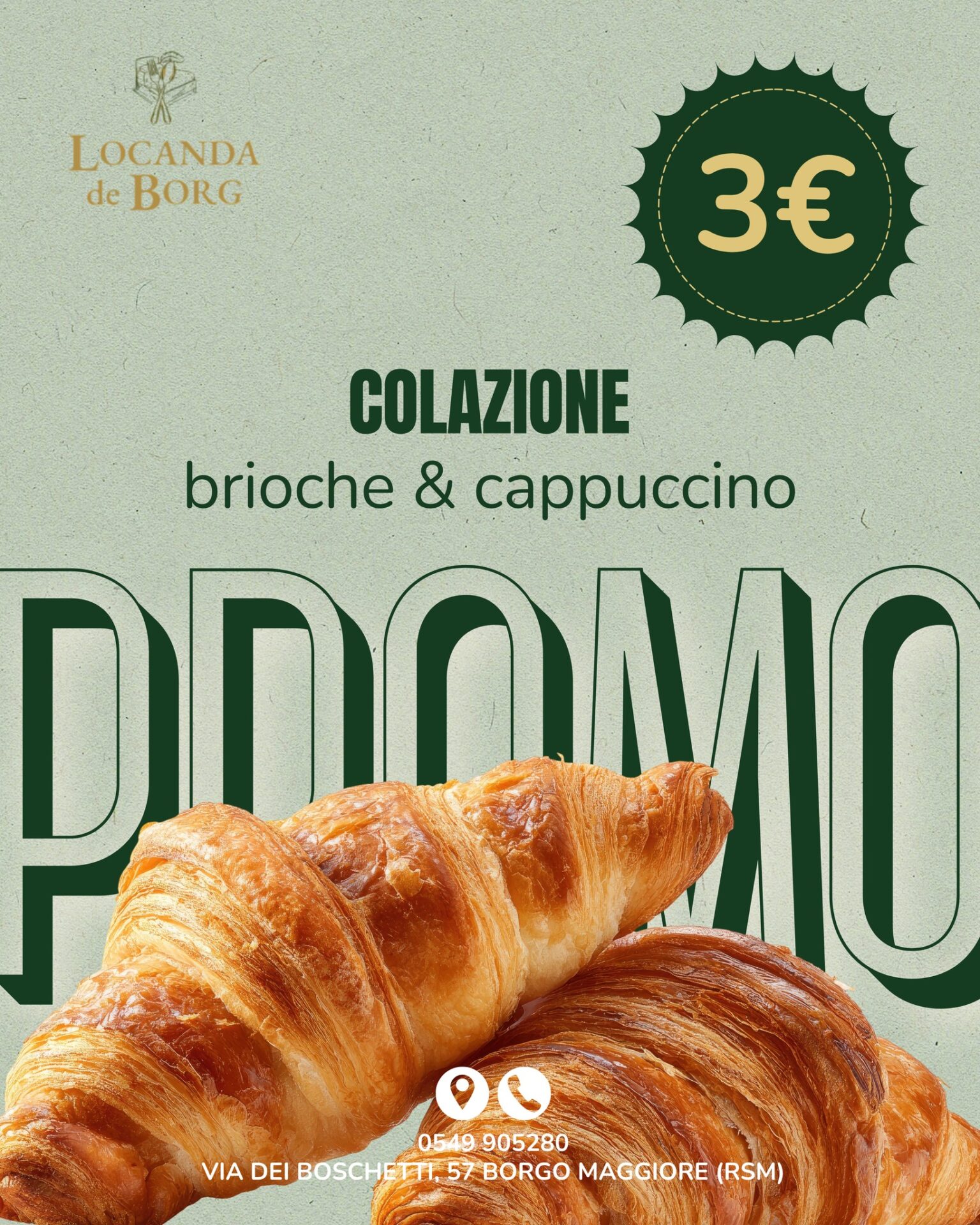 Colazione a 3 euro con vista sulla Riviera: il buongiorno della Locanda de Borg