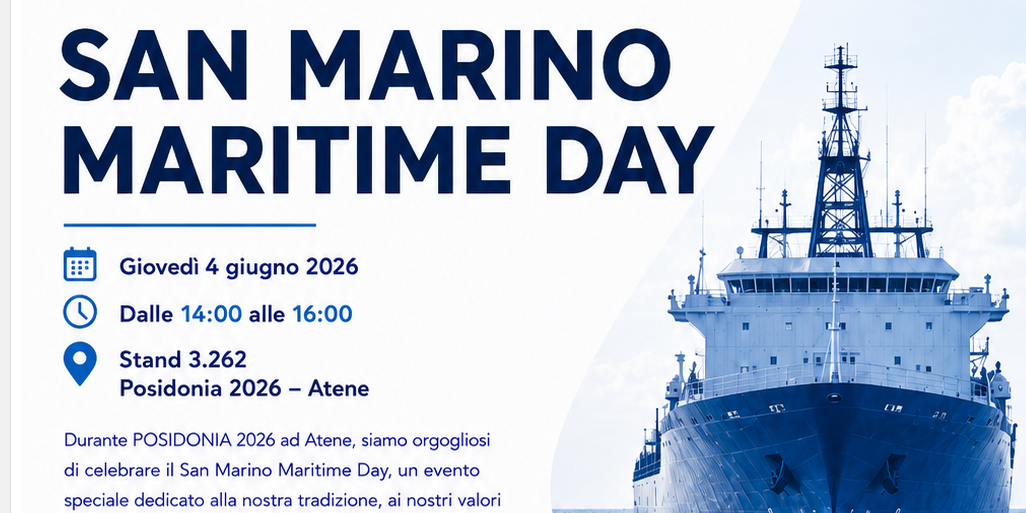 Atene, Ship Register. San Marino protagonista a Posidonia 2026 con il primo Maritime Day