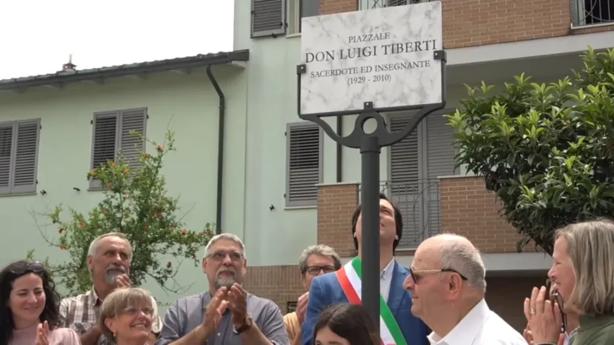 Intitolato il piazzale a don Luigi Tiberti, sacerdote dei giovani e lavoratori